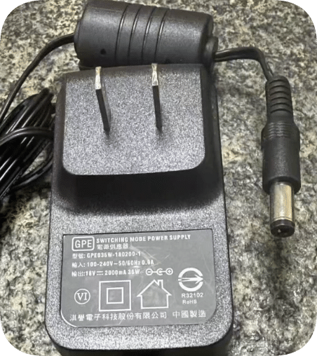 *Brand NEW* Genuine GPE Model GPE036W-180200-1 18V 2A Wall-Plug Power Adapter 5.5x2.1mm Round ConnectorPower S